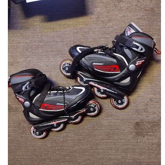 BladeRunner Other - BladeRunner Black&Red Lace Up Rollerblades with Adjustable Straps & 80mm Wheels